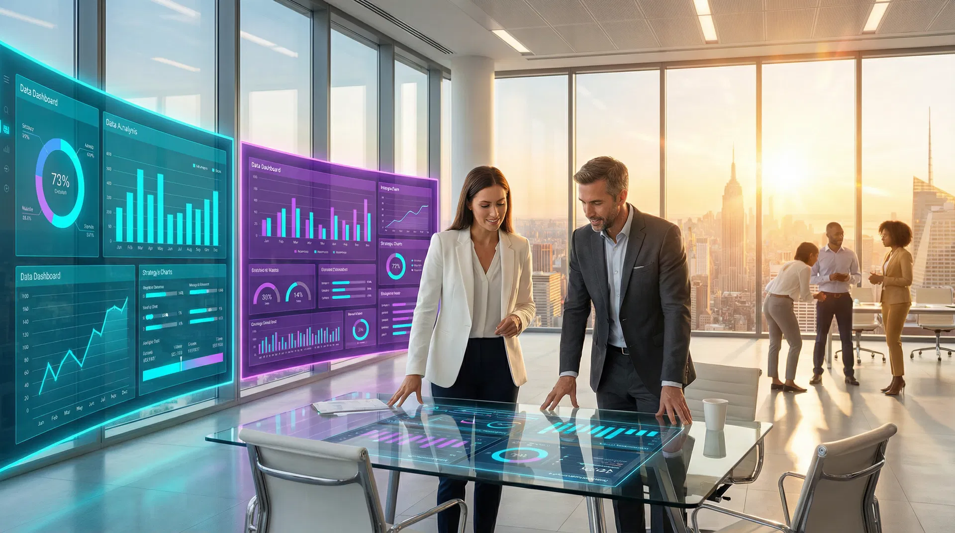 Equipo analizando indicadores y oportunidades de crecimiento